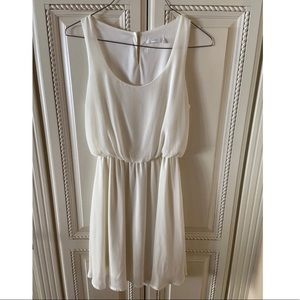 Lush Cream Flowy Dress, S